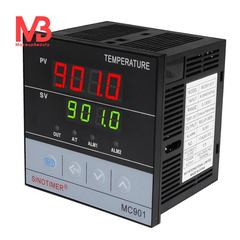 SINOTIMER MC901 Bộ điều khiển nhiệt độ PID chống nước kỹ thuật số K Loại PT100 Rơle đầu vào cảm biến