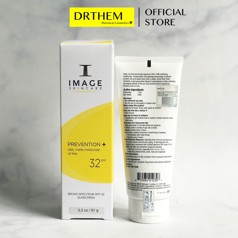 Kem Chống Nắng IMAGE SPF 32 Cho Da Dầu - Image Skincare Prevention Daily Matte SPF32 91g - 170g