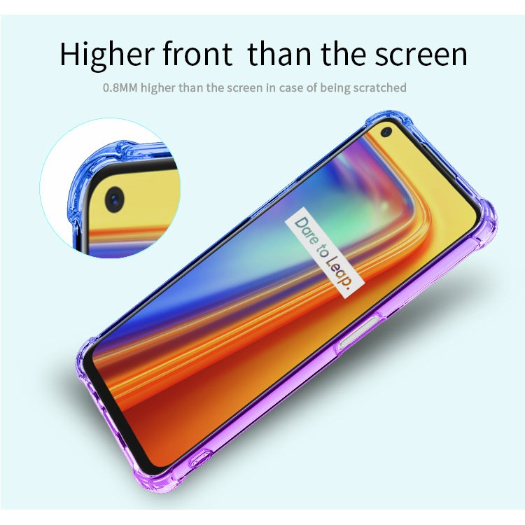 Ốp lưng Oppo Realme 7 / Realme 10  dẻo đa sắc TPU lồi 4 góc chống sốc cao cấp bảo vệ toàn diện