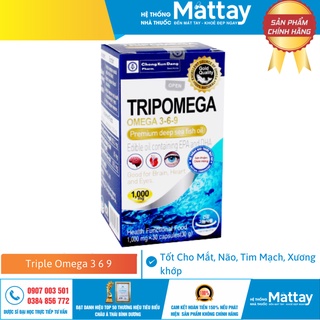 Triple Omega 3 6 9 -  Chai 30 Viên - Tốt Cho Mắt, Não, Tim Mạch