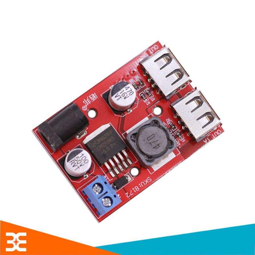 Module Buck DC-DC Vin 6V-40VDC Vout 5V 3A 2 Đầu RA V2