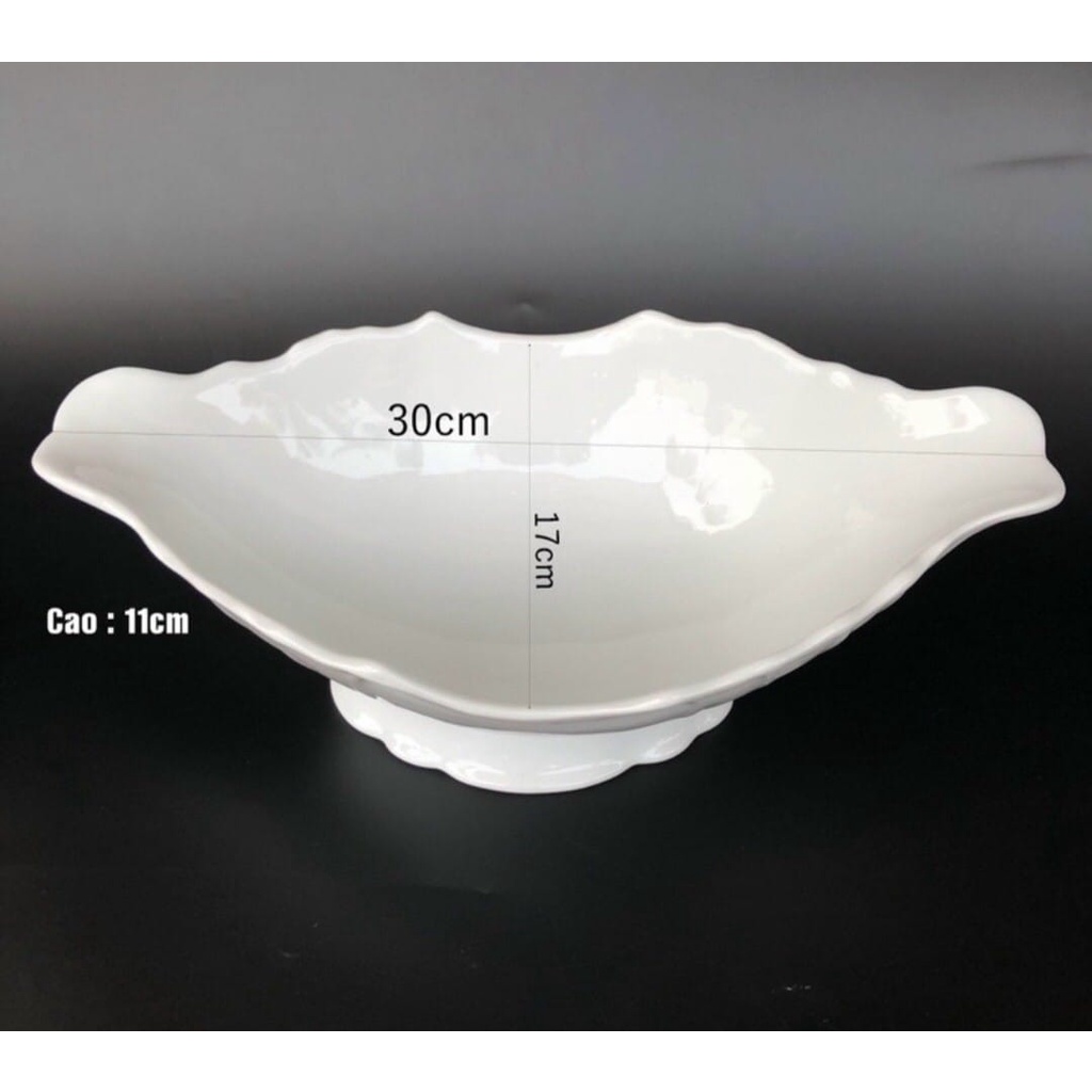 Đĩa đựng gà lễ, đựng hoa quả siêu đẹp KT: 30x17x11cm (ảnh thật)SH