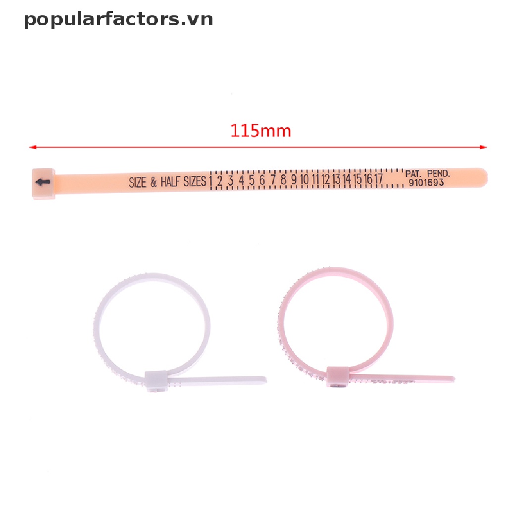 Thước Đo Kích Thước Nhẫn Bằng Nhựa Chuyên Nghiệp