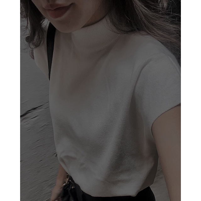 Áo len mongtoghi cộc tay