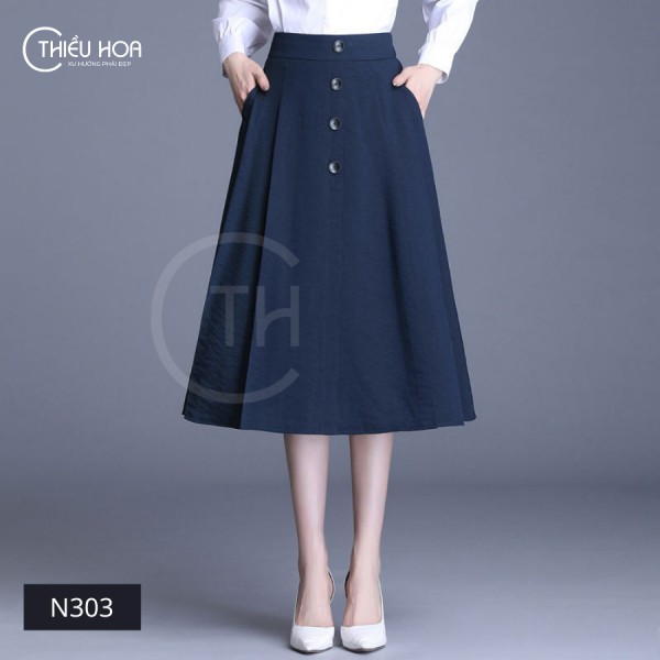 Chân Váy Đũi Thun Công Sở Thanh Lịch N0303