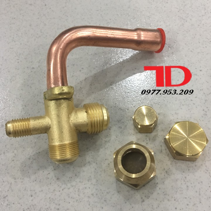 Van khóa dàn nóng điều hòa phi 10