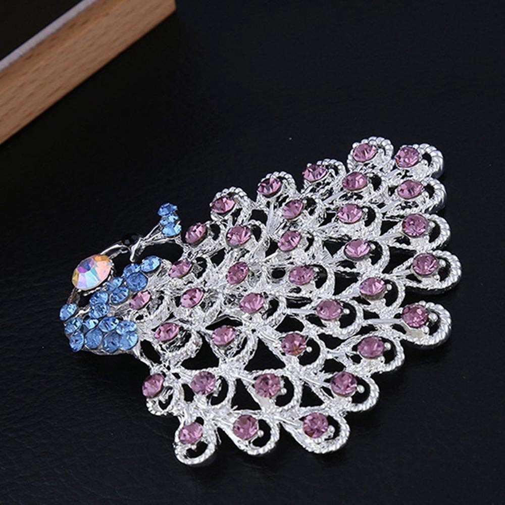 Ghim cài trang phục thiết kế hình động vật đính pha lê sang trọng