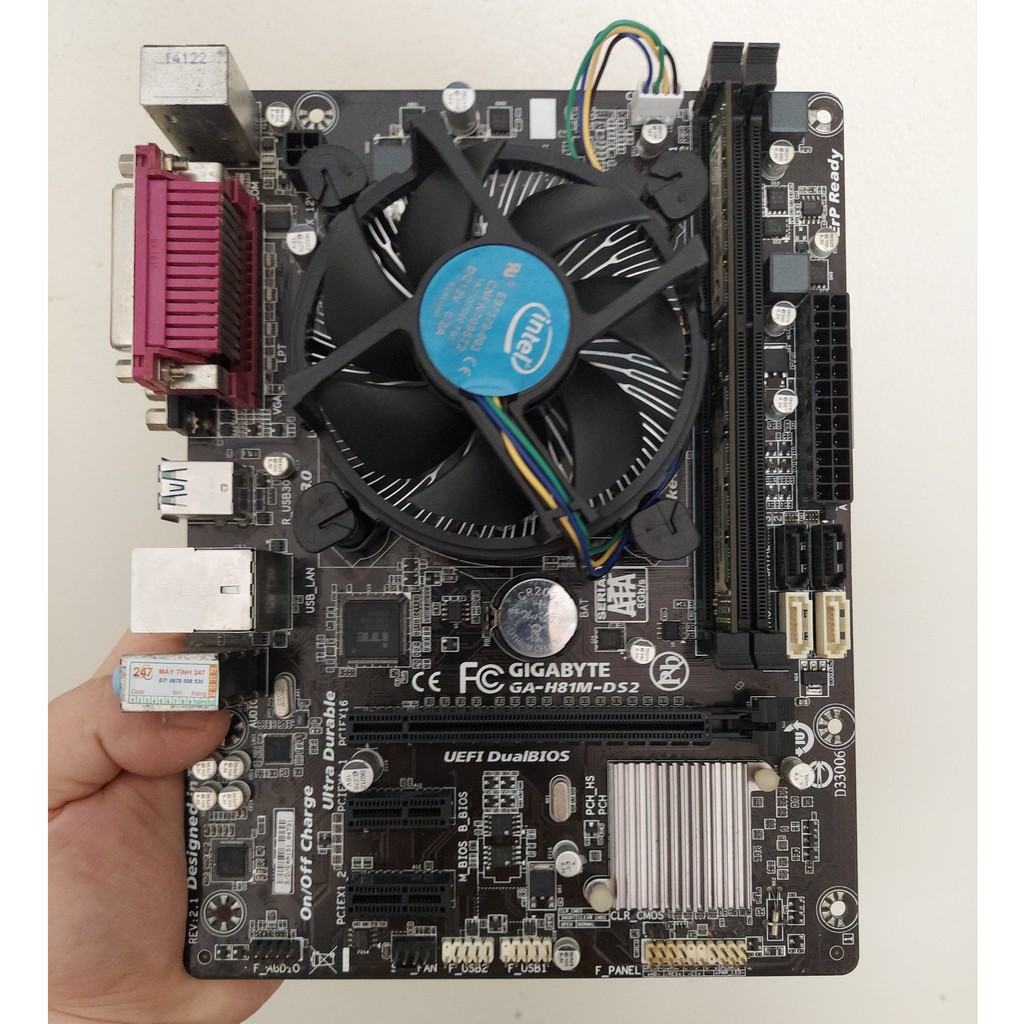 [Combo] Main Gigabyte H81 và chip G3220 Tặng Fan CPU