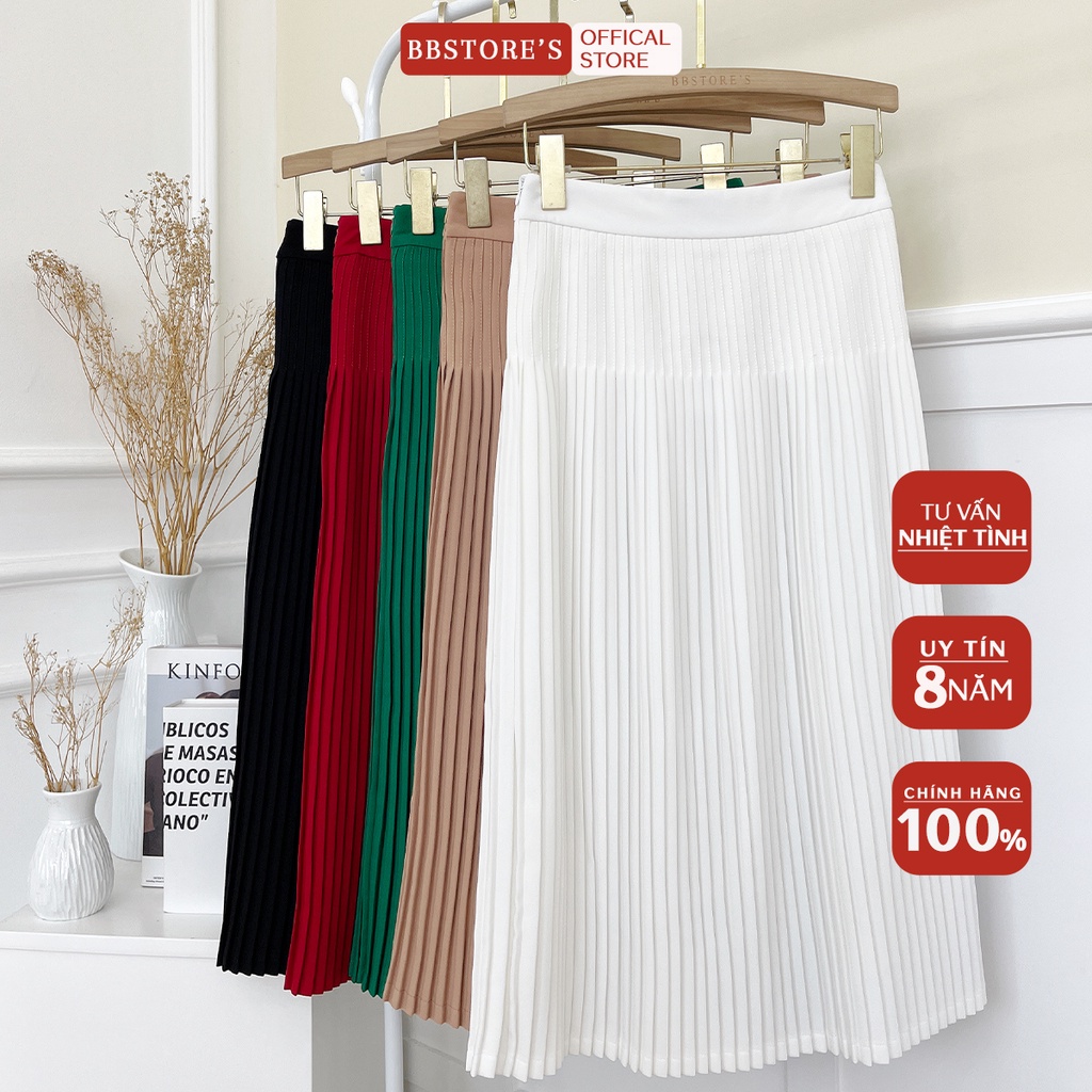BBSTORE'S Chân Váy Dập Ly Công Sở Thời Trang Đi Làm Cực Xinh -V1136