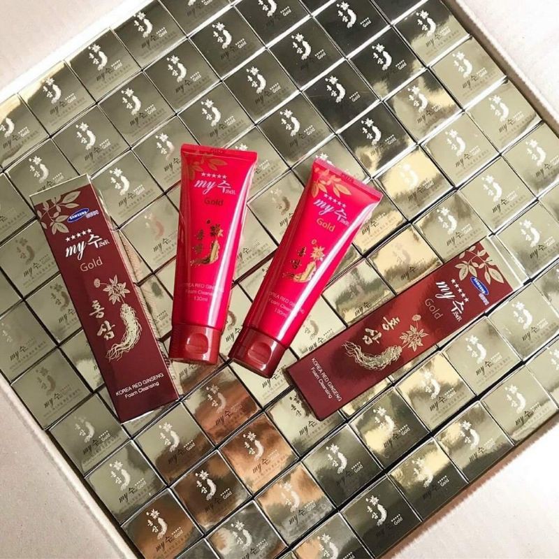Combo 10 sữa rữa mặt hồng sâm My Gold Hàn Quốc