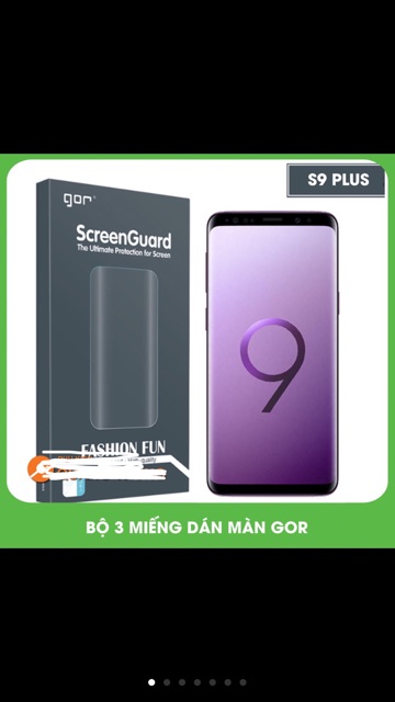 Bộ 3 dán dẻo GOR Galaxy S9/ S9 Plus Full màn hình chính hãng