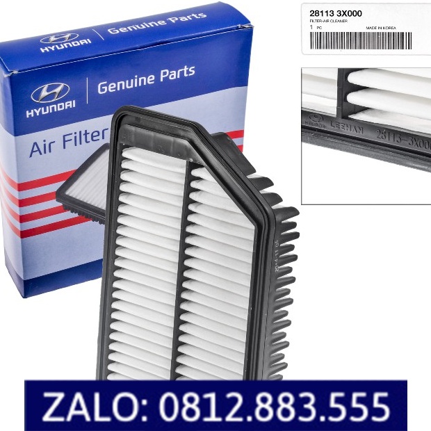 [Sỉ-Lẻ] Lọc gió động cơ xe K3 (2012-2016), Cerato (2016-2018), Elantra (2011-2015), Rondo (Mã: 281133X000)