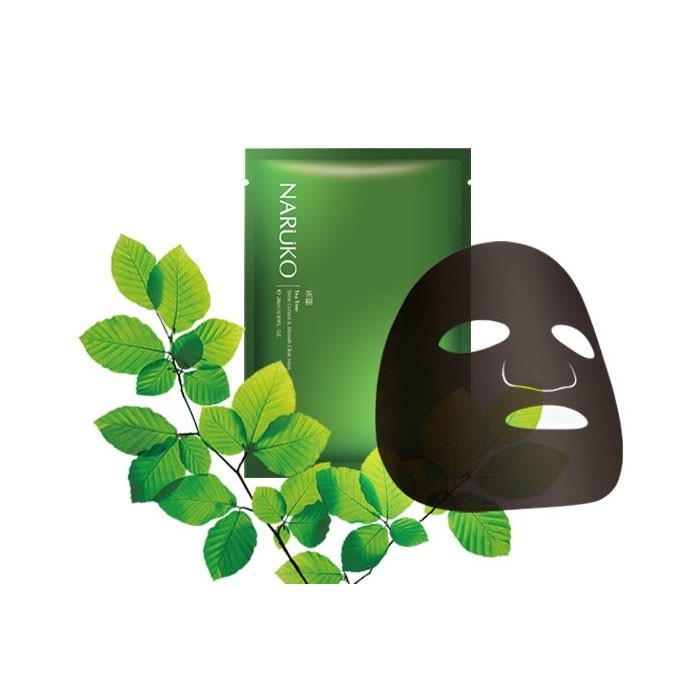 Mặt nạ Naruko, Hộp 8 Miếng Mặt Nạ Kiểm Soát Dầu Và Mụn Trà Trà Naruko Tea Tree 26ml/m