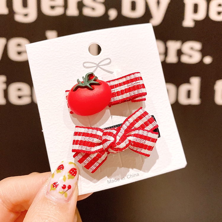 Set 2 Kẹp Tóc Hoạt Hình Xinh Xắn Nhiều Màu Sắc Cho Bé Gái