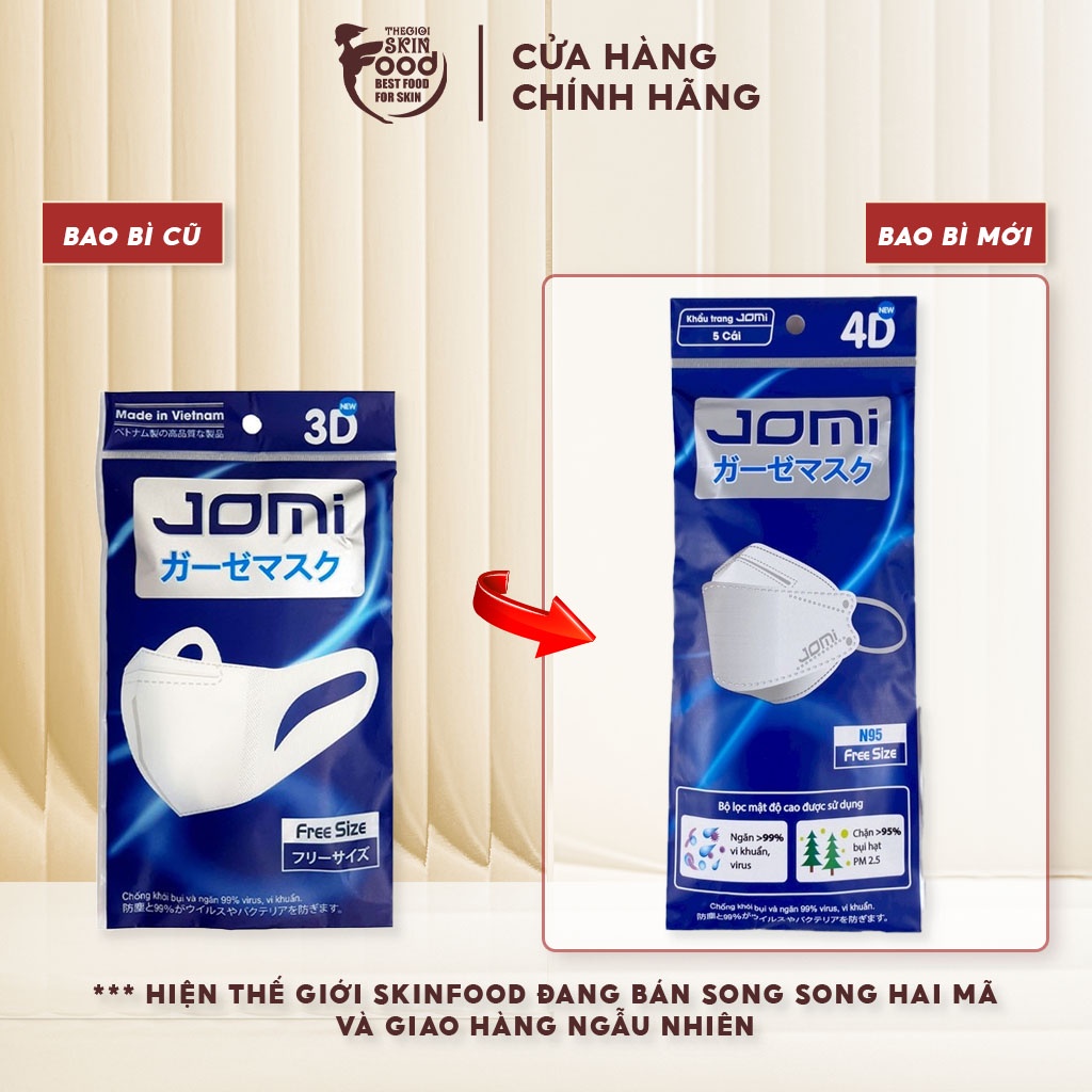 Khẩu Trang Ngăn Khói Bụi & Vi Khuẩn 3D Jomi