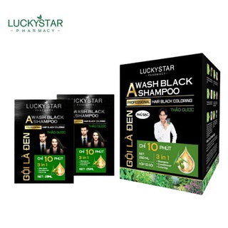 Gội Là Đen Cao Cấp (Hộp 10 Gói) - Lucky Star