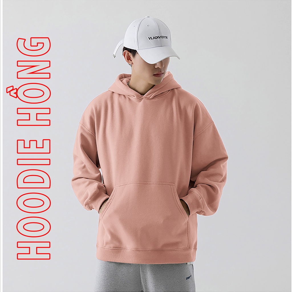 Áo hoodie trơn nam nữ áo hoodie nỉ phong cách ulzzang nhiều màu chất nỉ bông dày đẹp