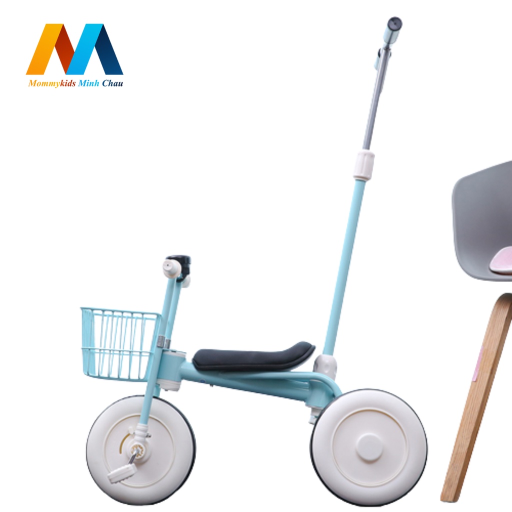 Xe đẩy cho bé MOMMYKIDS MINH CHÂU Xe chòi chân 3 bánh chân an toàn có khung bảo vệ cho bé