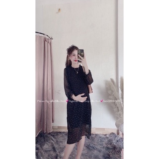 Váy Voan Chấm Bi