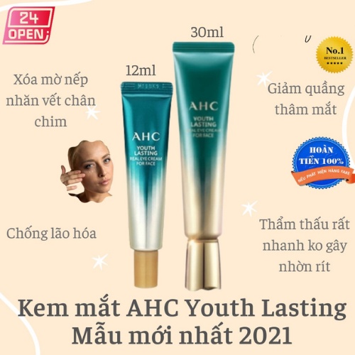 Kem mắt AHC Ageless Real Eye Cream For Face 130ml [Hot New]