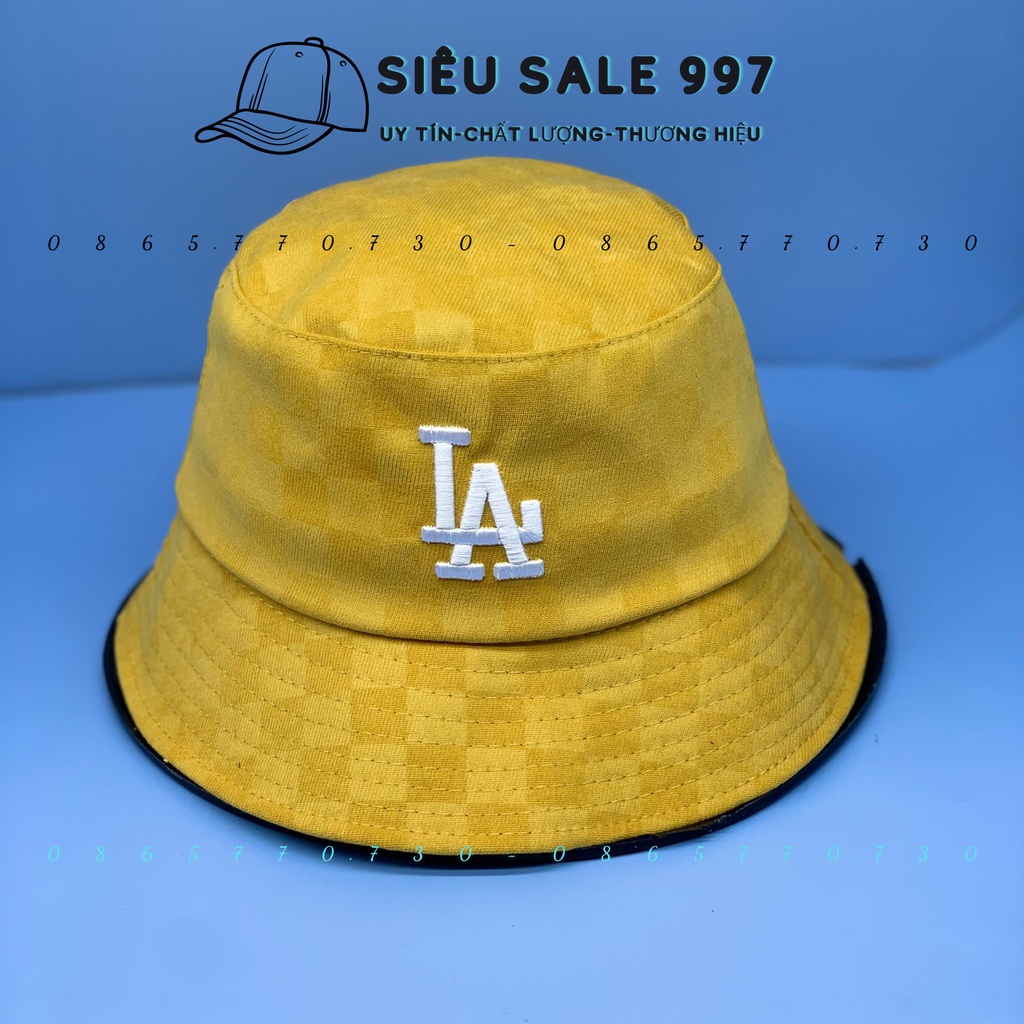 MŨ BUCKET CỤP L-A NHIỀU MÀU HỌA TIẾT CARO THỜI TRANG NAM NỮ PHONG CÁCH HÀN QUỐC