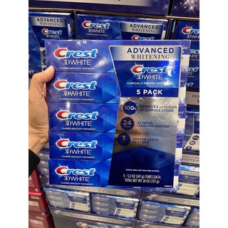 mẫu mới Kem đánh răng Crest 3D White Advanced 1 cây  Whitening 147g