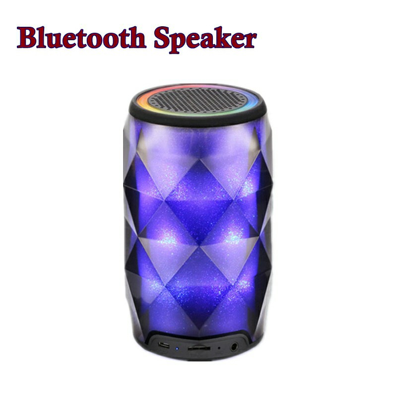 Loa Bluetooth Loa di động LED đầy màu sắc Loa Loa siêu trầm không dây thay đổi màu