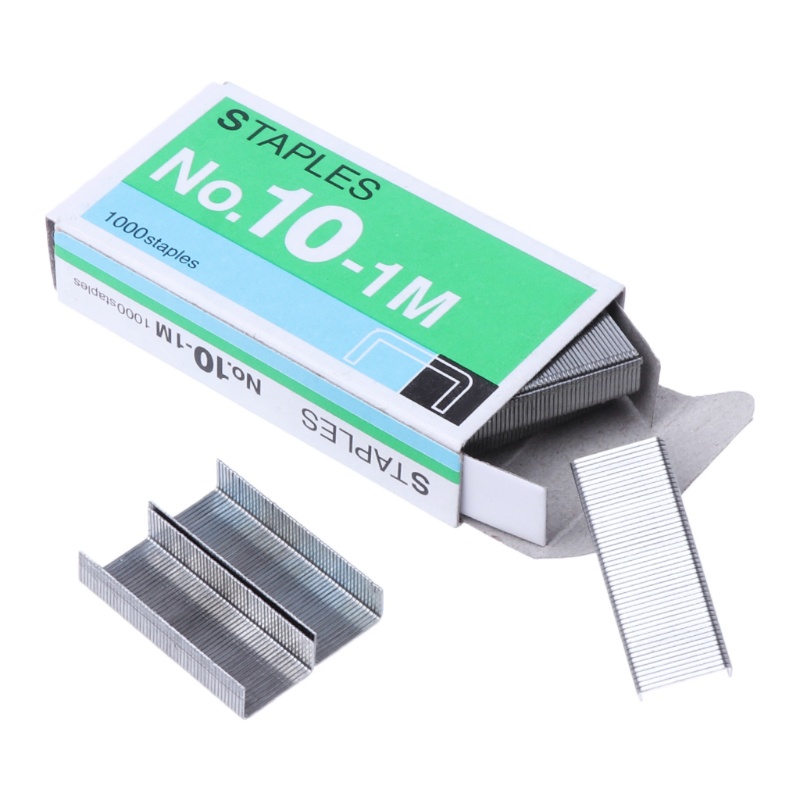 Hộp 1000 Ghim Bấm Bằng Kim Loại No.10 Tiện Dụng Cho Văn Phòng / Trường Học