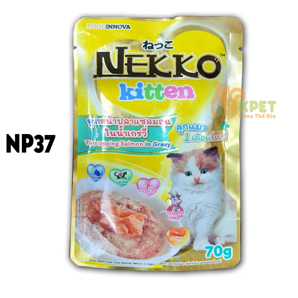 Pate gói Nekko 70g cho mèo nhiều vị - chính hãng nhập Thailand