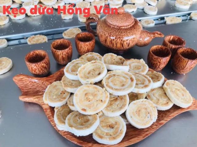 Kẹo dừa sữa cuộn Hồng Vân 1kg