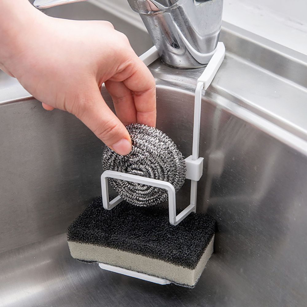 Khay Kim Loại Đựng Đồ Dùng Gắn Vòi Nước Bồn Rửa Nhà Bếp / Phòng Tắm Tiện Dụng