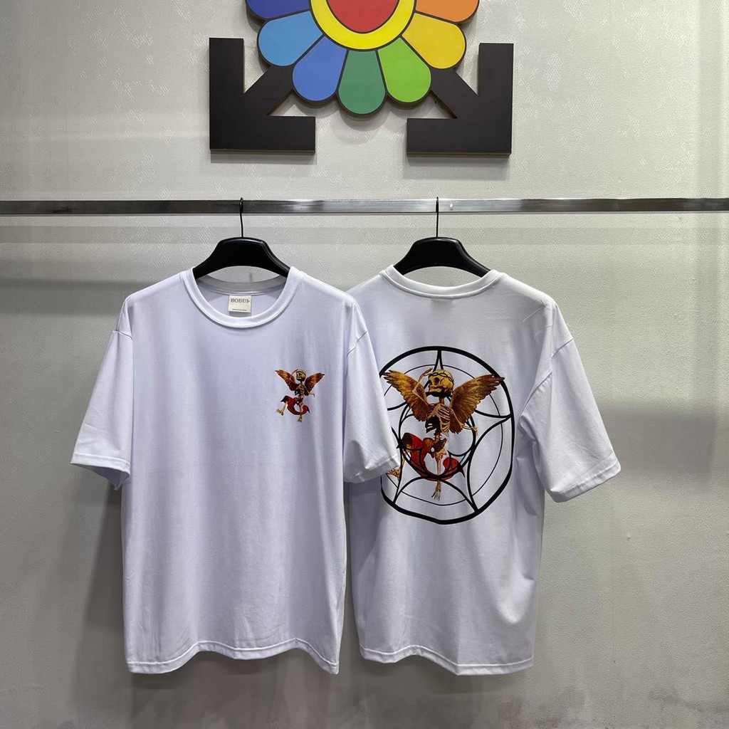 ÁO THUN TAY LỠ BO BỤI NAM NỮ CHẤT LIỆU COTTON PHA FULL TAG LOGO - GIN STORE