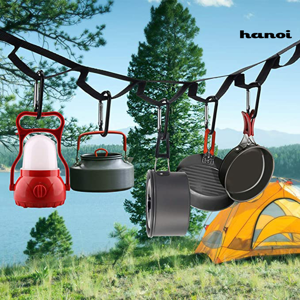 Dây Treo Quần Áo 19 Vòng Đa Năng Có Thể Điều Chỉnh Tiện Dụng Cho Cắm Trại