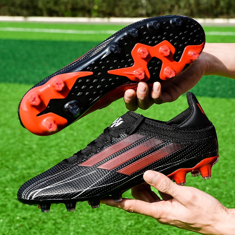 Giày Đá Bóng Cổ Thấp Họa Tiết Rằn Ri Phong Cách 4 Màu Sắc Size 35-45 Cho Nam Và Nữ