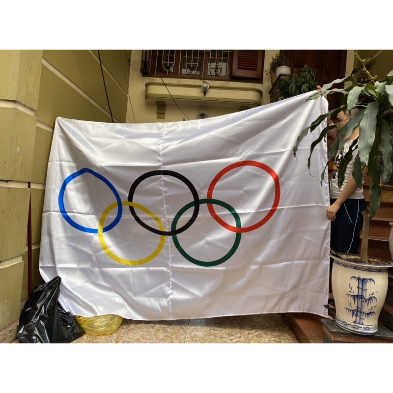 cờ olympic in 1,2x1,8m