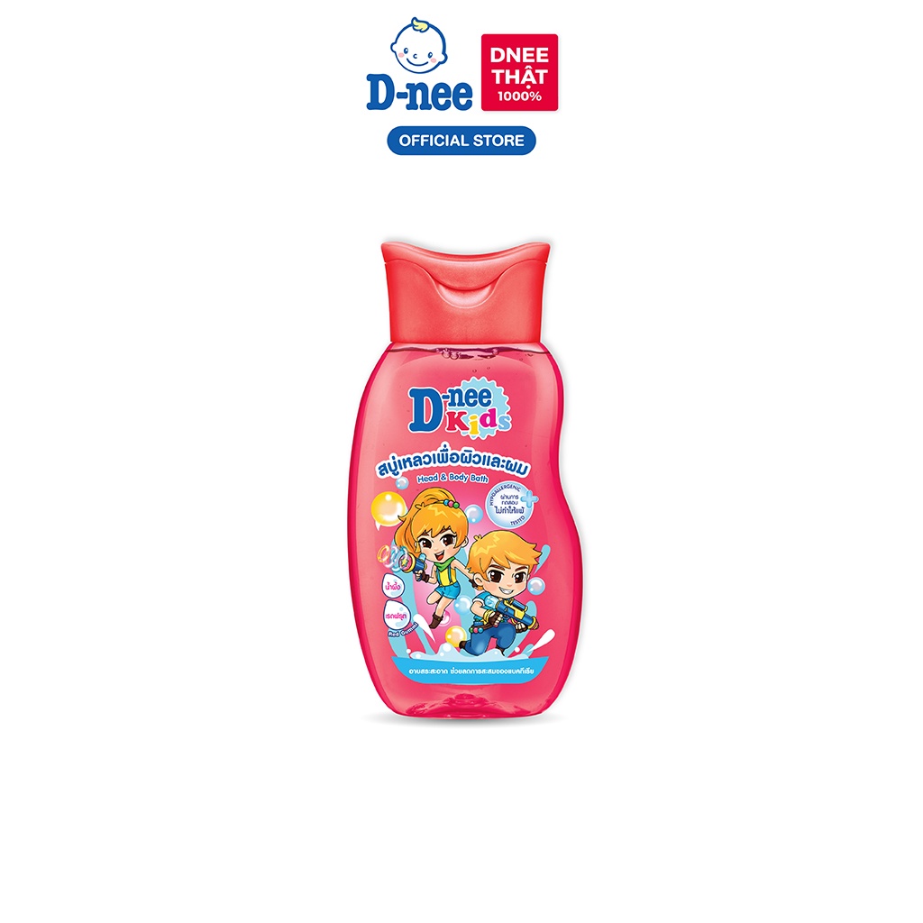 Tắm gội toàn thân trẻ em (&gt;3 tuổi) D-nee 200 ML - Red Gummi