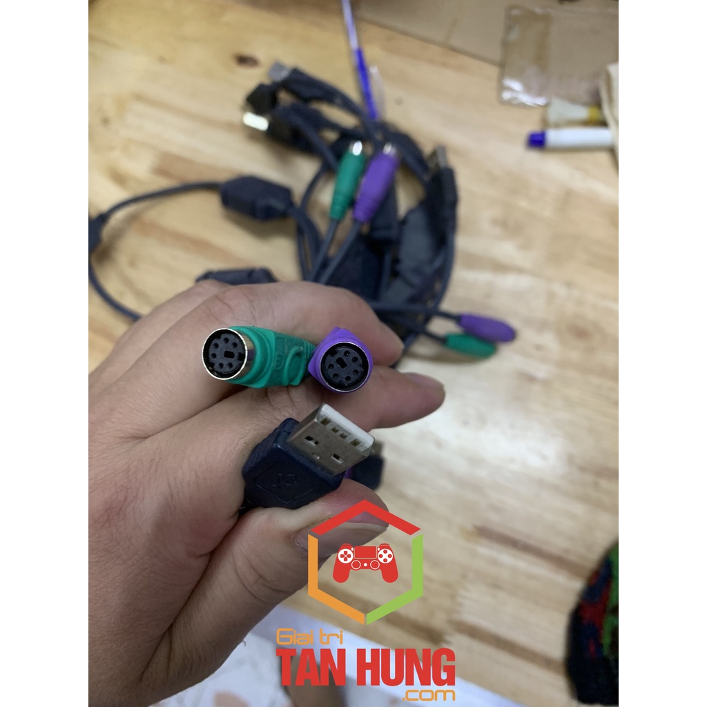 Cáp Chuyển Từ Cổng USB sang 2 Cổng PS2 Chuột Phím loại tốt