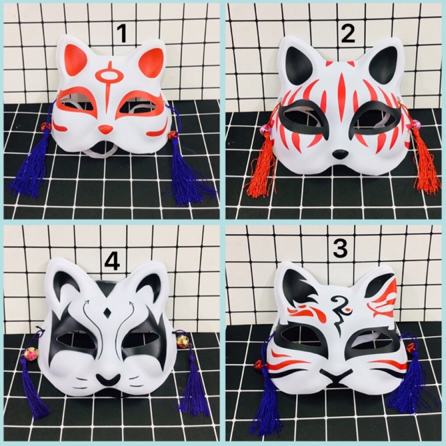 Mặt nạ cosplay hoá trang nửa mặt