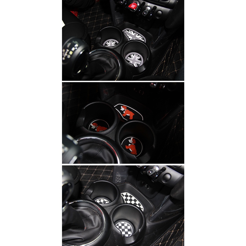 Set 3 Miếng Lót Cốc Cà Phê/ Đồ Dùng Chống Trượt Tiện Dụng Cho Xe Hơi Mini Cooper Clubman F55 F56