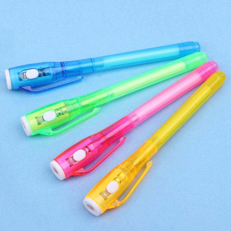 Bút Viết Vô Hình Vô Hình Kèm Đèn Uv Tiện Dụng