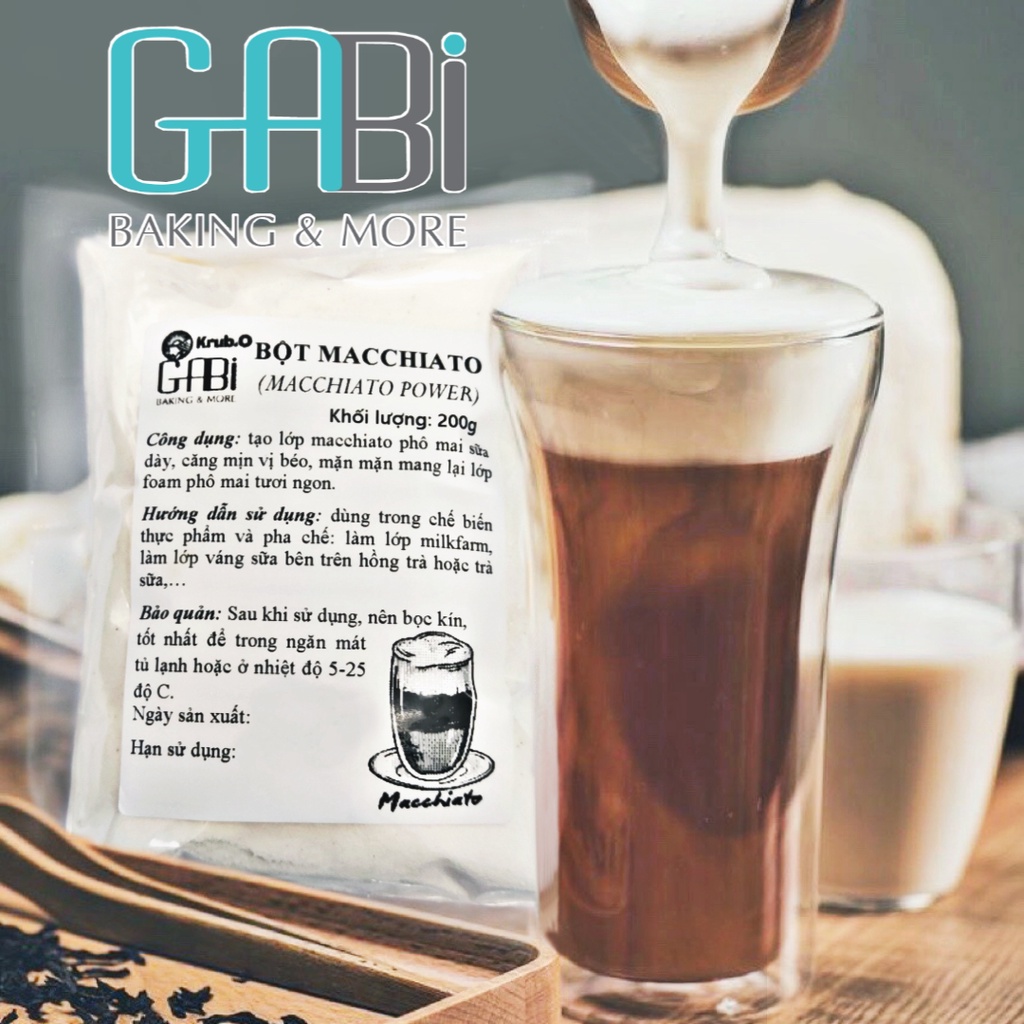 200g Bột Macchiato (bột Milk Foam) Krub.O