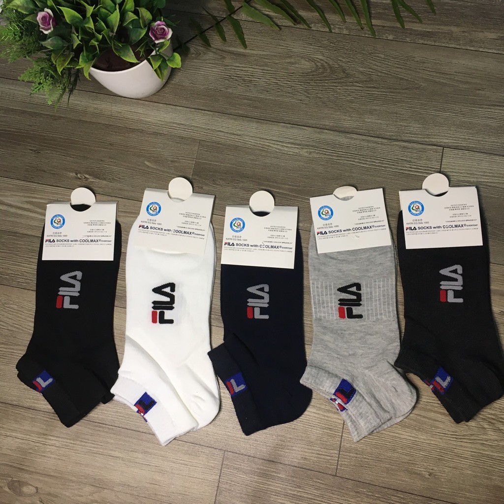 Set 10 Đôi Tất Cotton Nam Cổ Ngắn Dáng Thể Thao Chống Hôi Chân FL