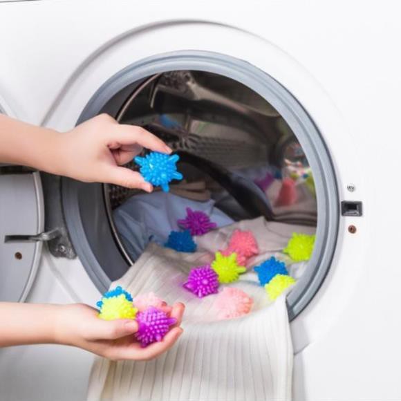 [XẢ KHO+FREE SHIP] Quả cầu gai giặt đồ dùng cho máy giặt chống nhăn quần áo