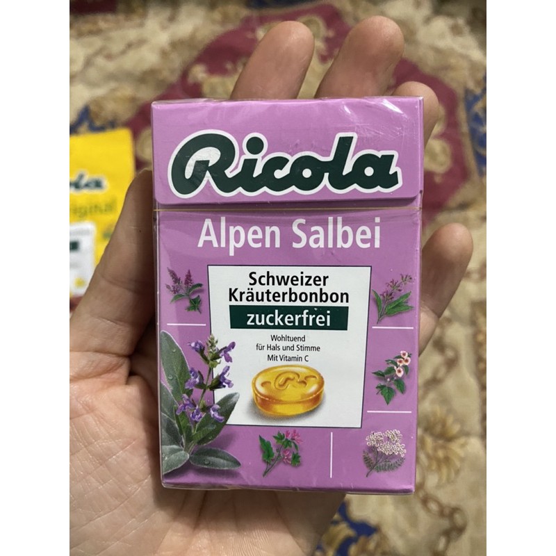 Kẹo ngậm thảo mộc Ricola 50-75gr Nội địa Đức