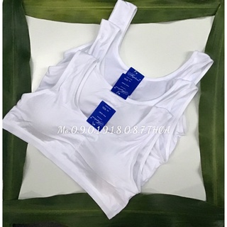 Combo 3 áo lá cotton áo lót nữ cho học sinh cấp 1 học sinh cấp 2, thiết kế áo croptop co giãn, có mút, thấm hút mồ hôi