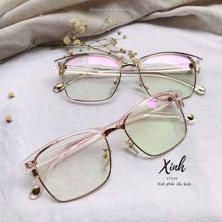 [ẢNH THẬT] Mắt kính giả cận Hàn Quốc form vuông siêu dẻo cực hot siêu đẹp 2020