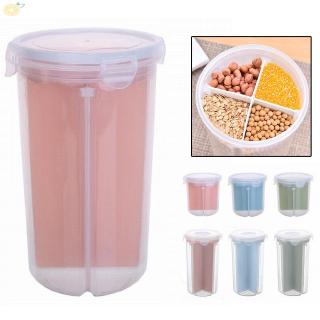 Hộp nhựa chia ngăn đựng thực phẩm khô tiện dụng cho nhà bếp