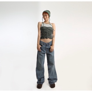 Quần ERRORIST Straight Low Jeans jean ống suông cạp thấp