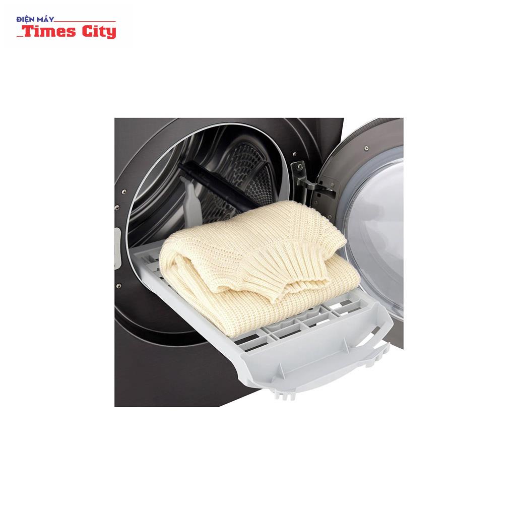 Máy sấy bơm nhiệt LG 9kg DVHP09B màu đen