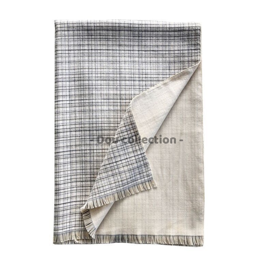 [Nowship2h] Khăn Choàng Cổ Cashmere Len Dày Cao Cấp Giữ Ấm Mùa Đông Caro - 68x190cm - Douyin - Mã LN022